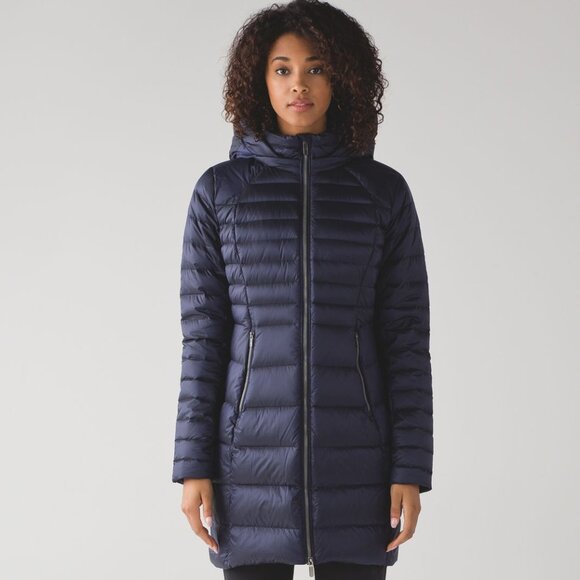 Lululemon Brave the Cold Jacket in Deep Indigo Women's Sz 6‎ - Picture 1 of 15
